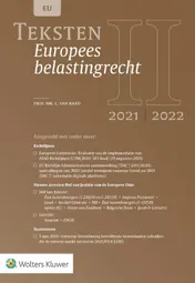 Omslag van Teksten Europees belastingrecht 2021/2022