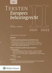 Omslag van Teksten Europees belastingrecht 2021/2022