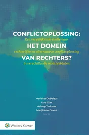 Omslag van Conflictoplossing: het domein van rechters?