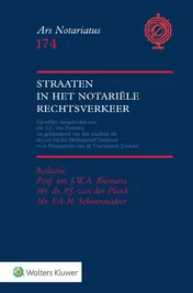 Omslag van Straaten in het notariële rechtsverkeer