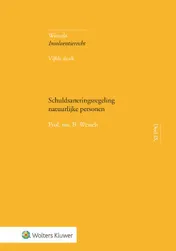 Omslag van Schuldsaneringsregeling natuurlijke personen