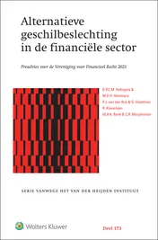 Omslag van Alternatieve geschilbeslechting in de financiële sector