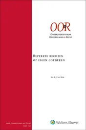 Omslag van Beperkte rechten op eigen goederen