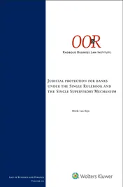 Omslag van Judicial protection banks under the single rulebook/single supervisory mechanism