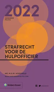 Omslag van Zakboek Strafrecht voor de Hulpofficier 2022
