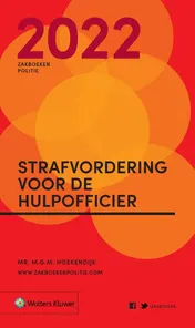 Omslag van Zakboek strafvordering voor de hulpofficier 2022