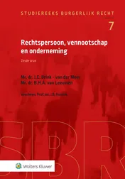 Omslag van Rechtspersoon, vennootschap en onderneming
