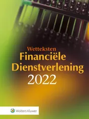 Omslag van Wetteksten financiële dienstverlening 2022