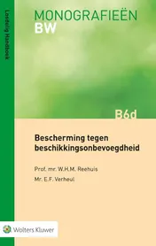 Omslag van Bescherming tegen beschikkingsonbevoegdheid