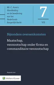 Omslag van Asser 7-VII Maatschap, vennootschap onder firma en commanditaire vennootschap