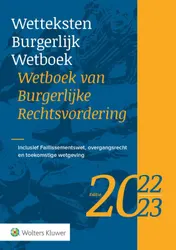 Omslag van Wetteksten Burgerlijk Wetboek/Wetboek van Burgerlijke Rechtsvordering 2022-2023