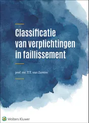 Omslag van Classificatie van verplichtingen in faillissement