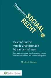 Omslag van De continuïteit van de arbeidsrelatie bij aanbestedingen