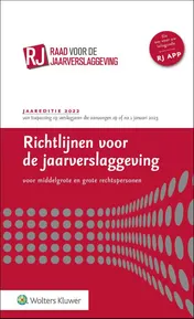 Omslag van Richtlijnen voor de jaarverslaggeving, middelgrote en grote rechtspersonen 2022