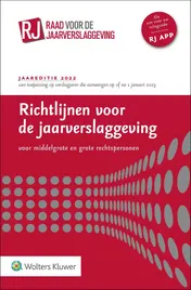 Omslag van Richtlijnen voor de jaarverslaggeving, middelgrote en grote rechtspersonen 2022