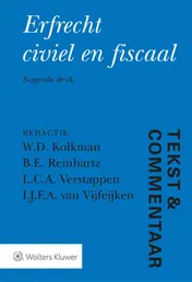 Omslag van Erfrecht civiel en fiscaal