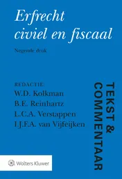 Omslag van Erfrecht civiel en fiscaal
