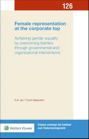 Omslag van Female representation at the corporate top