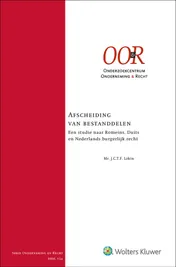 Omslag van Afscheiding van bestanddelen