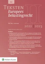 Omslag van Teksten Europees belastingrecht 2022/2023