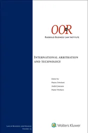 Omslag van International arbitration and technology