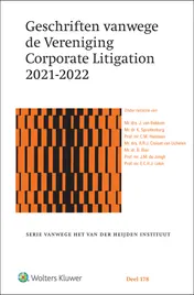 Omslag van Geschriften vanwege de Vereniging Corporate Litigation 2021-2022