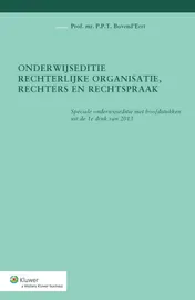 Omslag van Onderwijseditie Rechterlijke organisatie, rechters en rechtspraak
