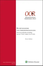 Omslag van De beveiliging van persoonsgegevens