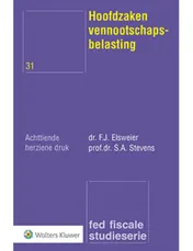 Omslag van Hoofdzaken vennootschapsbelasting