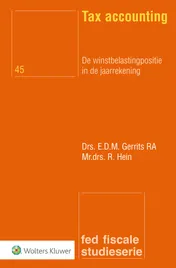 Omslag van Tax accounting