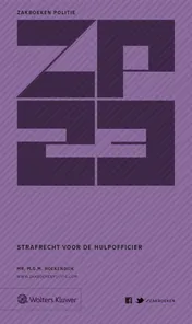 Omslag van Zakboek Strafrecht voor de Hulpofficier 2023
