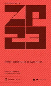Omslag van Zakboek strafvordering voor de hulpofficier 2023