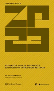 Omslag van Zakboek Wetteksten voor de algemeen en buitengewoon opsporingsambtenaar 2023