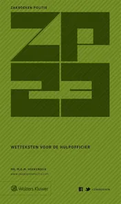 Omslag van Zakboek wetteksten voor de hulpofficier 2023