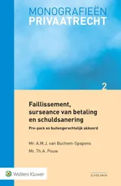 Omslag van Faillissement, surseance van betaling en schuldsanering