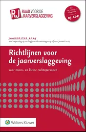 Omslag van Richtlijnen voor de jaarverslaggeving voor micro- en kleine rechtspersonen 2024