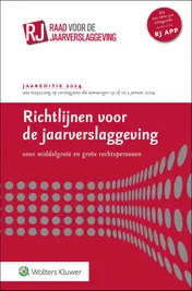 Omslag van Richtlijnen voor de jaarverslaggeving, middelgrote en grote rechtspersonen 2024