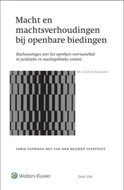 Omslag van Macht en machtsverhoudingen bij openbare biedingen