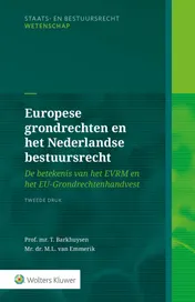 Omslag van Europese grondrechten en het Nederlandse bestuursrecht