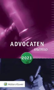 Omslag van Advocatenmemo 2023
