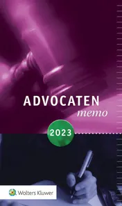 Omslag van Advocatenmemo 2023