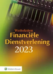 Omslag van Wetteksten Financiële Dienstverlening 2023