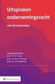 Omslag van Uitspraken ondernemingsrecht 2025