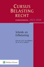Omslag van Studenteneditie cursus belastingrecht schenk- en erfbelasting 2023-2024