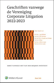 Omslag van Geschriften vanwege de Vereniging Corporate Litigation 2022-2023