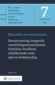 Omslag van Asser 7-VIII Bewaarneming, borgtocht, vaststellingsovereenkomst