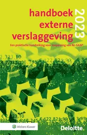 Omslag van Handboek Externe Verslaggeving 2023