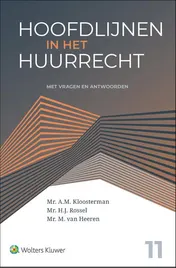 Omslag van Hoofdlijnen in het huurrecht