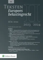 Omslag van Teksten Europees belastingrecht 2023/2024