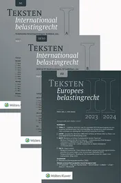 Omslag van Teksten Internationaal & Europees belastingrecht 2023/2024